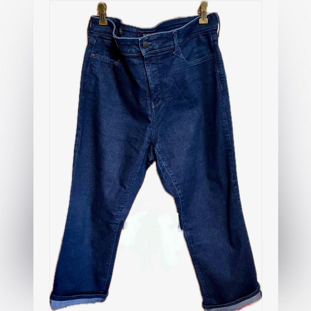 NYDJ Women's Ankle & Cropped Jeans - Dark Blue - size 14